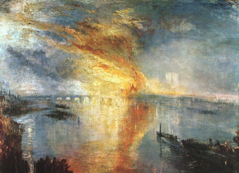 Joseph Mallord William Turner The Burning of the Houses of Parliament China oil painting art